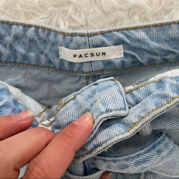 Pacsun Light Blue Mom Shorts - Picture 3 of 3